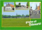 K7023 Ongelopen ansichtkaart groeten uit Oldemarkt, Verzamelen, Ansichtkaarten | Nederland, Verzenden, Ongelopen