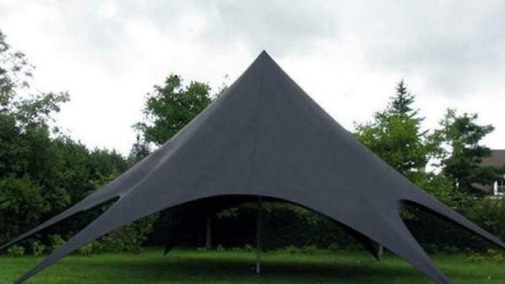 Profi Starshade 14x14m Stertent Starshade Starflex Zwart ., Tuin en Terras, Partytenten, Nieuw, Stertent, 8 meter of meer, Ophalen of Verzenden