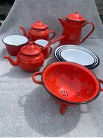 Leuke set emaille, Ophalen of Verzenden