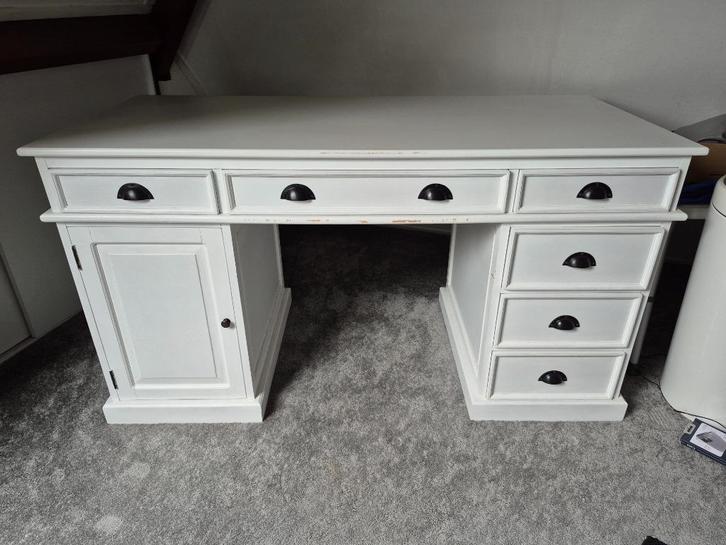 Wit bureau, handgemaakt, Huis en Inrichting, Overige Huis en Inrichting, Gebruikt, Ophalen