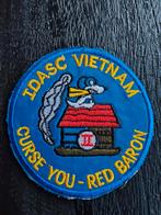 PATCH , VIETNAM  Snoopy IDASC USAF  , USAF  ,, Verzamelen, Ophalen of Verzenden, Landmacht, Amerika, Embleem of Badge