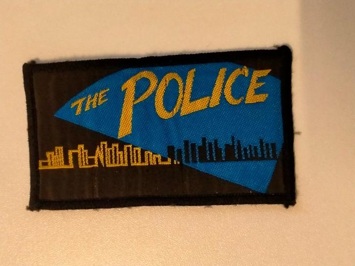 The Police Sting vintage city logo patch embleem RARE, Verzamelen, Muziek, Artiesten en Beroemdheden, Nieuw, Kleding, Ophalen of Verzenden