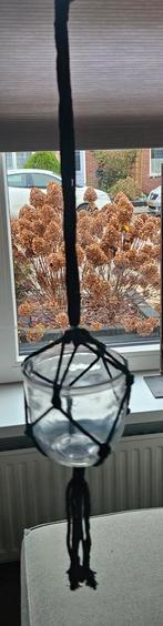 NIEUW! Macramé plantenhanger met pot - 92cm, Nieuw, Ophalen of Verzenden, 60 cm of meer, Overige materialen