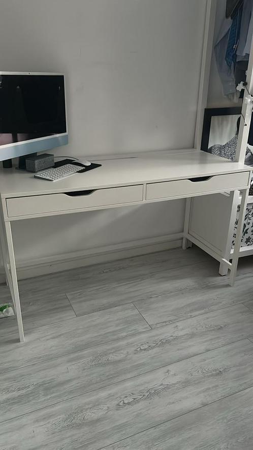 İkea alex bureau wit zo goed als nieuw, Huis en Inrichting, Bureaus, Zo goed als nieuw, Bureau, Ophalen of Verzenden