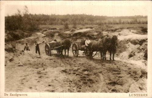 De Zandgravers te Lunteren, Verzamelen, Ansichtkaarten | Nederland, Gelopen, Gelderland, 1920 tot 1940, Ophalen of Verzenden