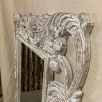 Barok spiegel - houten lijst - wit - 120 x 90 cm -TTM Wonen, TTM Wonen, Meubels – (Perzische) Tapijten en Woonaccessoires, Nieuw
