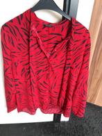 Rode Zebraprint Blouse - Esmara Maat 38, Maat 38/40 (M), Zo goed als nieuw, Rood, Esmara