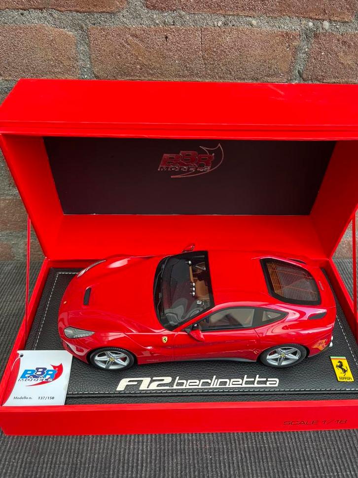 1:18 BBR 🇮🇹 FERRARI F12 BERLINETTA, Hobby en Vrije tijd, Modelauto's | 1:18, Zo goed als nieuw, Ophalen of Verzenden