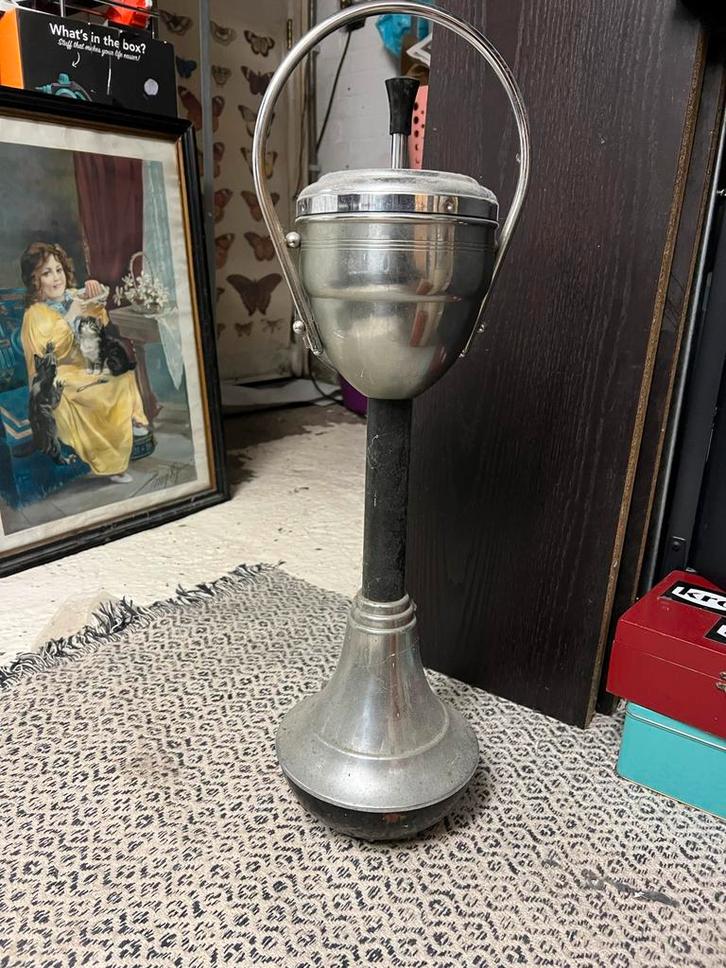 Vintage Staande Asbak met Draaimechanisme, Huis en Inrichting, Woonaccessoires | Overige, Gebruikt, Ophalen