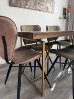 Dutchbone Moderne visgraat eikenhouten eettafel 180 x 90, Eikenhout, Zo goed als nieuw, Vijf personen of meer, 150 tot 200 cm