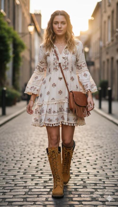 Hoge Timberland Laarzen / Boots - Nubuck Leer - Maat 38, Kleding | Dames, Schoenen, Gedragen, Hoge laarzen, Beige, Verzenden