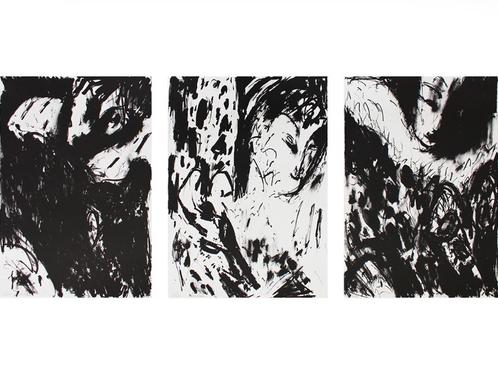 3 zeefdrukken van Christien ten Haaf (Amsterdam 1953 – ) ., Antiek en Kunst, Kunst | Litho's en Zeefdrukken, Ophalen