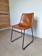 Buisframe stoelen cognac 6 stuks, Ophalen, Gebruikt, Bruin, Metaal