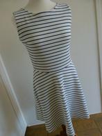 Jurk PROMOD wit met blauw streepje, maat M 38, Overige kleuren, Ophalen of Verzenden, Zo goed als nieuw, Boven de knie