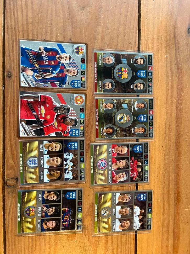 Panini 2017 multiple kaarten, Verzamelen, Sportartikelen en Voetbal, Gebruikt, Spelerskaart, Overige sporten, Ophalen of Verzenden