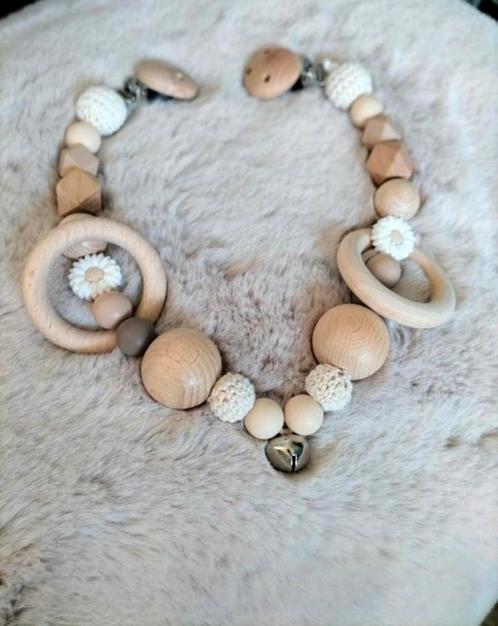 Nieuw • Wagenspanner Daisy Naturel, Kinderen en Baby's, Kraamcadeaus en Geboorteborden, Nieuw, Kraamcadeau, Ophalen of Verzenden