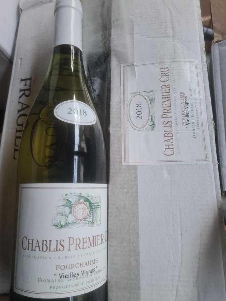 6x Chablis Premier Cru Fourchaume 2018, Verzamelen, Wijnen, Nieuw, Witte wijn, Frankrijk, Vol, Ophalen of Verzenden