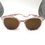 Roze dames zonnebril meisjes zonnebril met marmer effect, Overige merken, Ophalen of Verzenden, Zo goed als nieuw, Roze