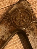 Antiek gestempelde bijzondere laboratorium klem houder., Ophalen of Verzenden