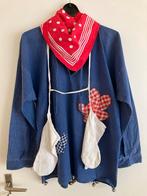 Boerenkiel met handschoenen en rode zakdoek, Maat 38/40 (M), Carnaval, Ophalen of Verzenden, Kleding