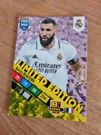 Karim Benzema Limited Edition Panini FIFA 365, Ophalen of Verzenden, Zo goed als nieuw, Losse kaart, Foil