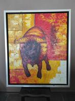 Schilderij stier, Ophalen