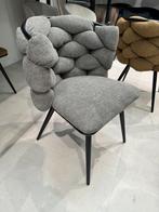 Rock chair taupe teddy velvet nieuwe eetkamerstoelen, Nieuw, Vijf, Zes of meer stoelen, Ophalen of Verzenden, Kunststof