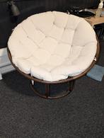 Rotan kuipstoel, Ophalen, Bruin, Lounge, Stof