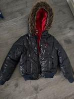 Donkerblauwe kinderjas maat 116, Kinderen en Baby's, Kinderkleding | Schoenen en Sokken, Ophalen of Verzenden, Gebruikt, Meisje