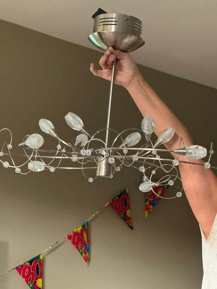 Lamp - Zo Goed Als Nieuw!, Huis en Inrichting, Lampen | Hanglampen, Zo goed als nieuw, Minder dan 50 cm, Metaal, Ophalen