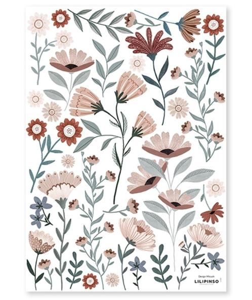 Muursticker Wandsticker Sticker Bloemenzee Lilipinso, Kinderen en Baby's, Kinderkamer | Inrichting en Decoratie, Nieuw, Wanddecoratie
