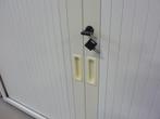 Lage roldeurkast / kantoorkast 120x45x74cm nette kast + slot, 100 tot 150 cm, Ophalen of Verzenden, Met slot, Minder dan 100 cm
