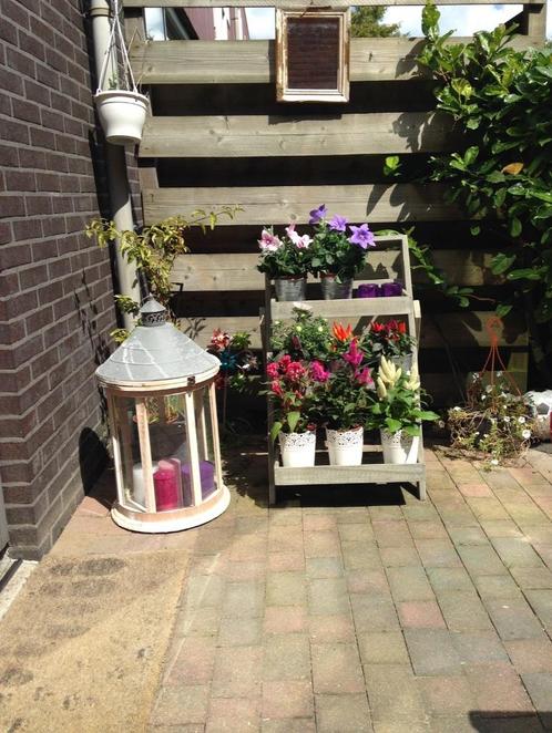 Houten plantentrap – bloemenrek voor tuin of balkon, Tuin en Terras, Overige Tuin en Terras, Gebruikt, Ophalen