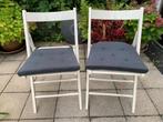 Houten klapstoelen, Ophalen, Gebruikt, Twee, Wit