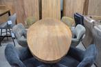 Ovale teaktafel 210 cm, Ophalen, Nieuw
