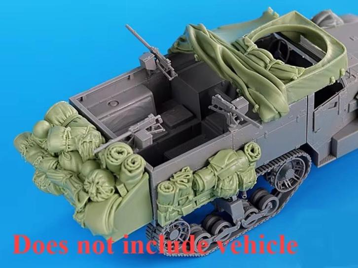 H-632,RESIN STOWAGE SET 1-35,US M2 Halftrack ,NO,2, Hobby en Vrije tijd, Modelbouw | Auto's en Voertuigen, Nieuw, Overige typen