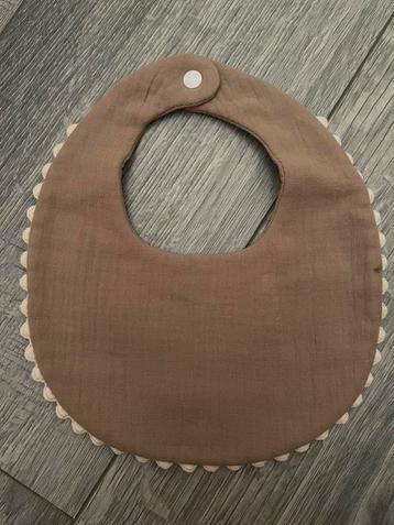 Slabbetjes baby beige taupe katoen nieuw beschikbaar voor biedingen