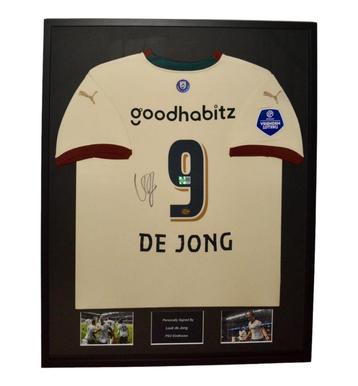 Luuk de Jong PSV 23/24 gesigneerd ingelijst uit shirt beschikbaar voor biedingen