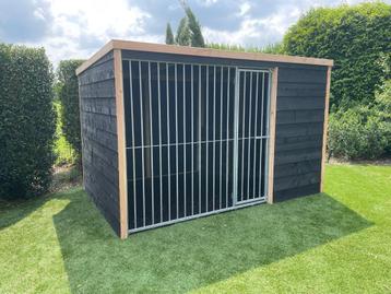 Hondenkennel met nachthok | 316 x 280 x 196 cm beschikbaar voor biedingen