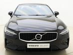 Volvo S60 T4 210 pk Automaat R-Design / Adapt. Cruise / BLIS, Auto's, 15 km/l, Euro 6, Zwart, Origineel Nederlands