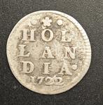 1722 Dubbele Wapenstuiver Holland, Vóór koninkrijk, Zilver, Losse munt, Overige waardes