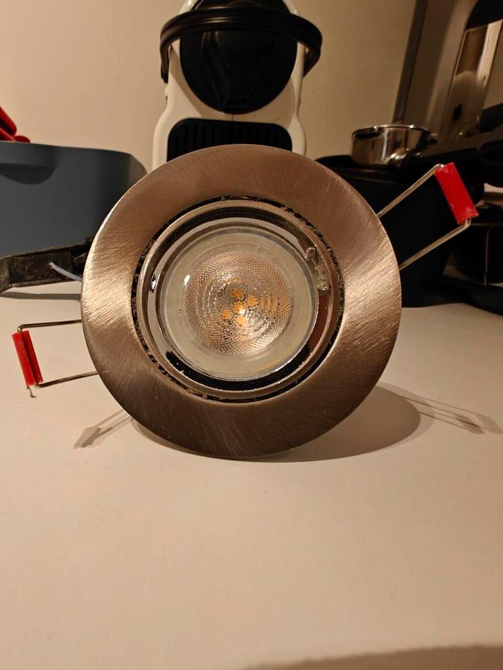 Partij Sylvania Luminance inbouwspots + Philips LED, Huis en Inrichting, Lampen | Plafondlampen, Gebruikt, Metaal, Ophalen