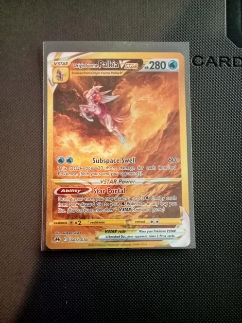 Origin forme palkia vstar gg67/gg70 crown Zenith, Hobby en Vrije tijd, Verzamelkaartspellen | Pokémon, Zo goed als nieuw, Losse kaart