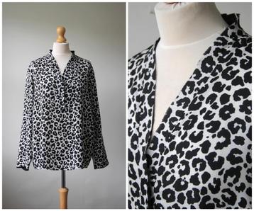 Marccain - mooie Marc Cain blouse / zwart wit / maat 42 beschikbaar voor biedingen