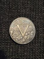 Herdenkingspenning Vrede & Vrijheid 1945, Postzegels en Munten, Ophalen of Verzenden, Zilver, Nederland