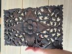 Vintage Thai Carved Wood Floral Wall Panel, Antiek en Kunst, Ophalen of Verzenden