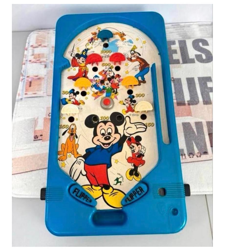 Walt Disney 1960-1970 vintage Flipperspel Flipperkast Mickey, Verzamelen, Automaten | Flipperkasten, Mechanisch, Ophalen of Verzenden
