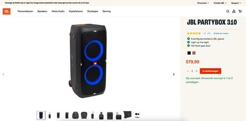 JBL partybox 310, Audio, Tv en Foto, Luidsprekers, Gebruikt, Center speaker, 120 watt of meer, JBL, Ophalen