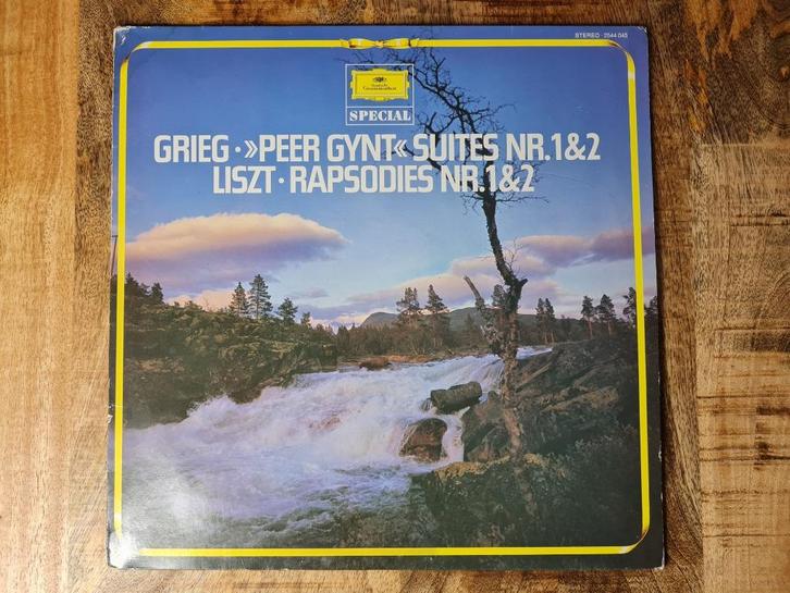 LP Grieg Liszt – Peer Gynt Suites Rapsodies Nr 1&2 (12 inch), Cd's en Dvd's, Vinyl | Pop, Zo goed als nieuw, 1960 tot 1980, 12 inch