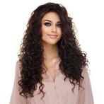 Lace front pruik met krullen model Shania kleur 4, Verzenden, Nieuw, Pruik of Haarverlenging